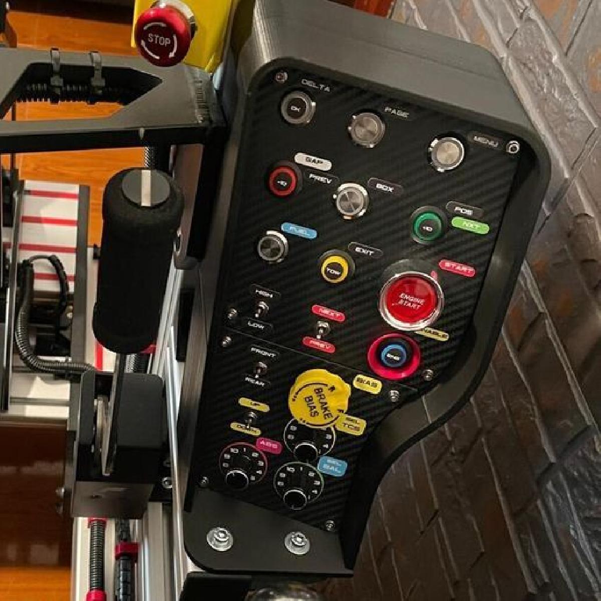 Suporte para painel de botoes Audi R8 LMS e paineis frontais do painel de botoes