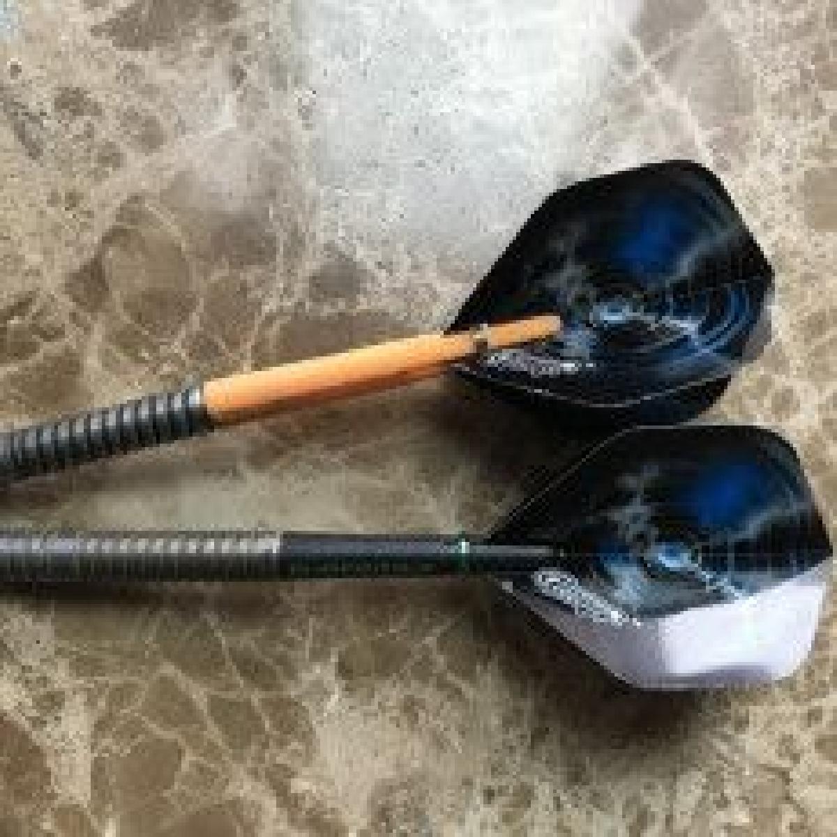 haste/eixo de dardos com insercao de barra de fibra de carbono