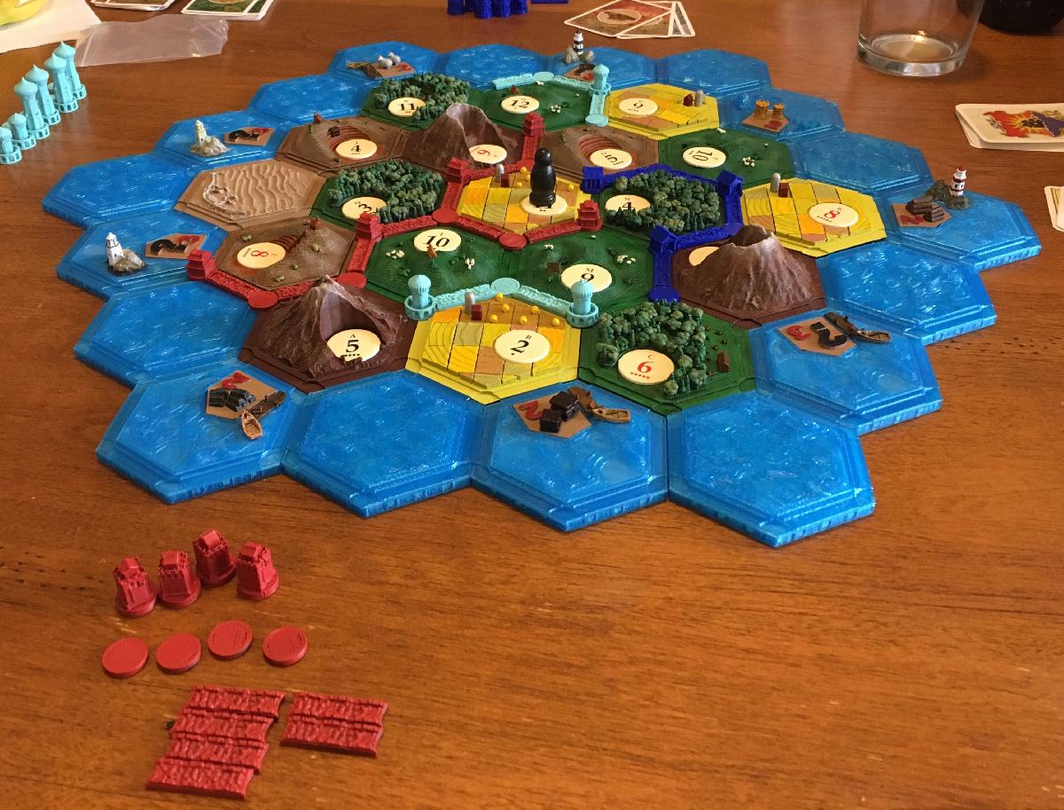 Catan 3D para 6 jogadores