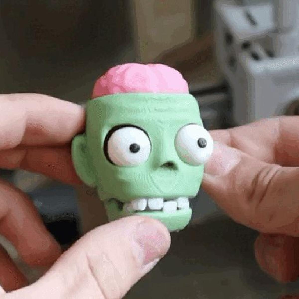 chaveiro zumbi fidget