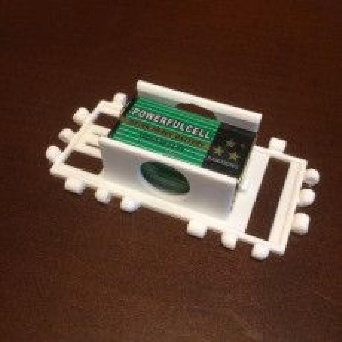 Suporte de bateria Polypanel 9v (2 quadrados)