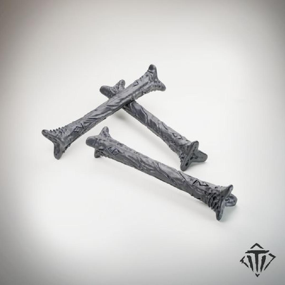 Dados   Fingerbone D6   Numeros esculpidos