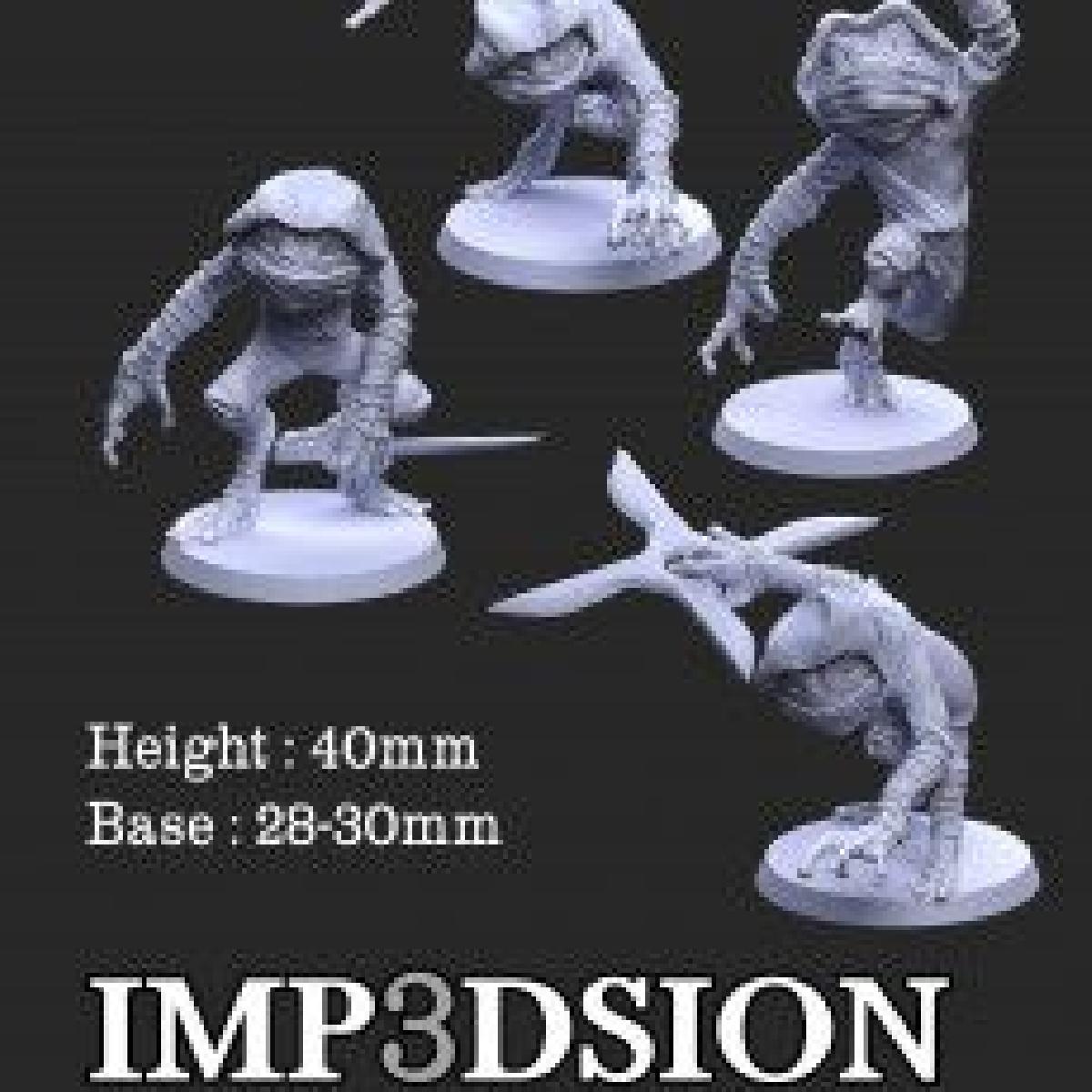Pacote de ninjas Bullywug Frogs (4)