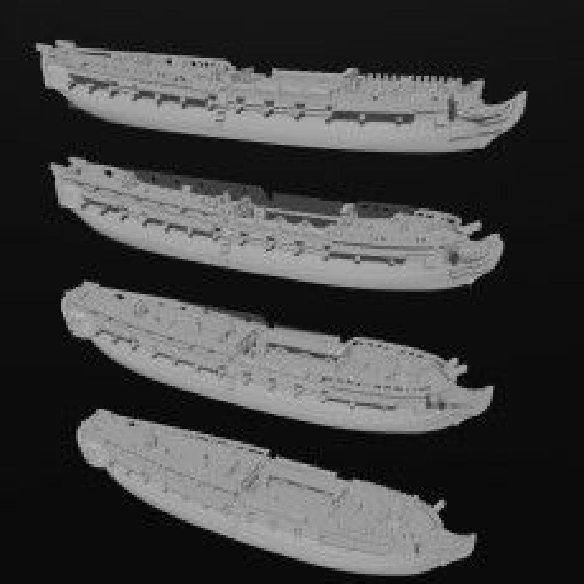 FR Magicienne class 5ª taxa (4 PACK) (32 armas), 1788 1816 & Blender Exporter, AOA FR 7