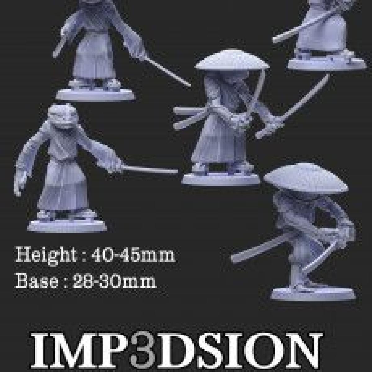 Pacote de sapos samurais Bullywug (5)