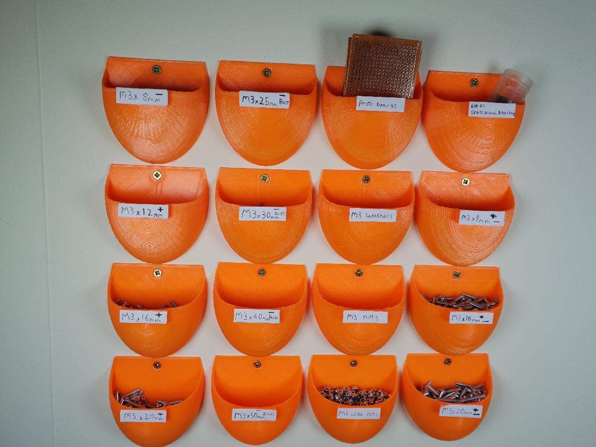 Caixas de armazenamento de parede