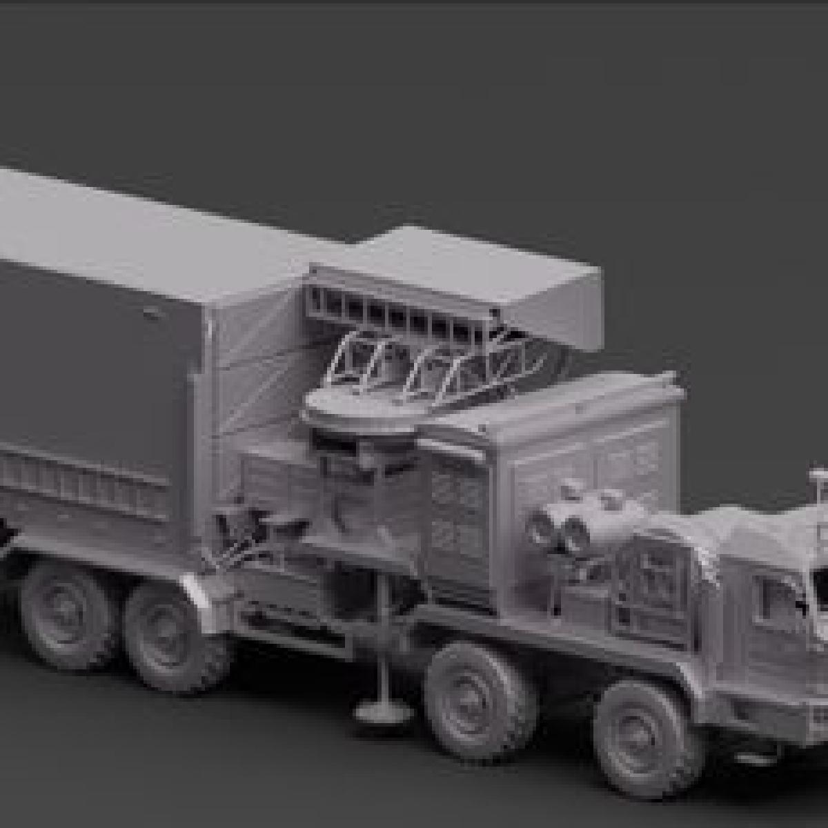 Radar russo 55Zh6ME Ku RLK no caminhao BAZ 6909