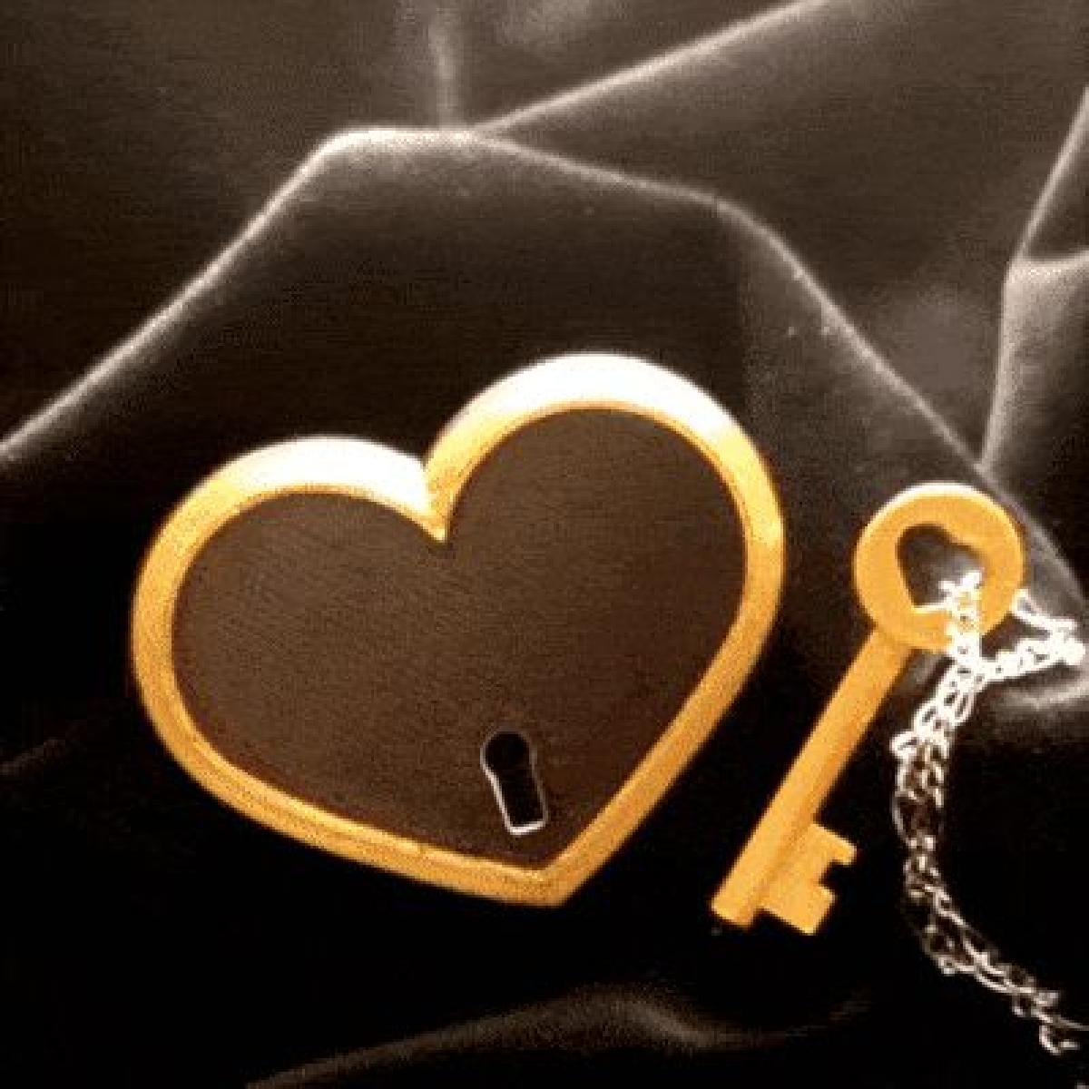 Chave para o meu coracao colar & caixa de anel