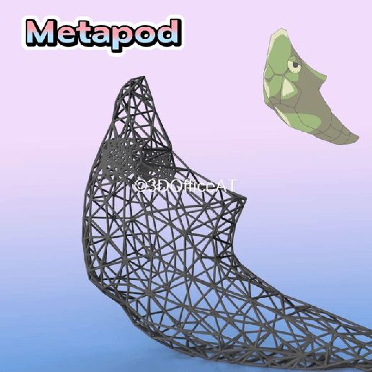 011 Metapod Pokemon Figura Wiremon