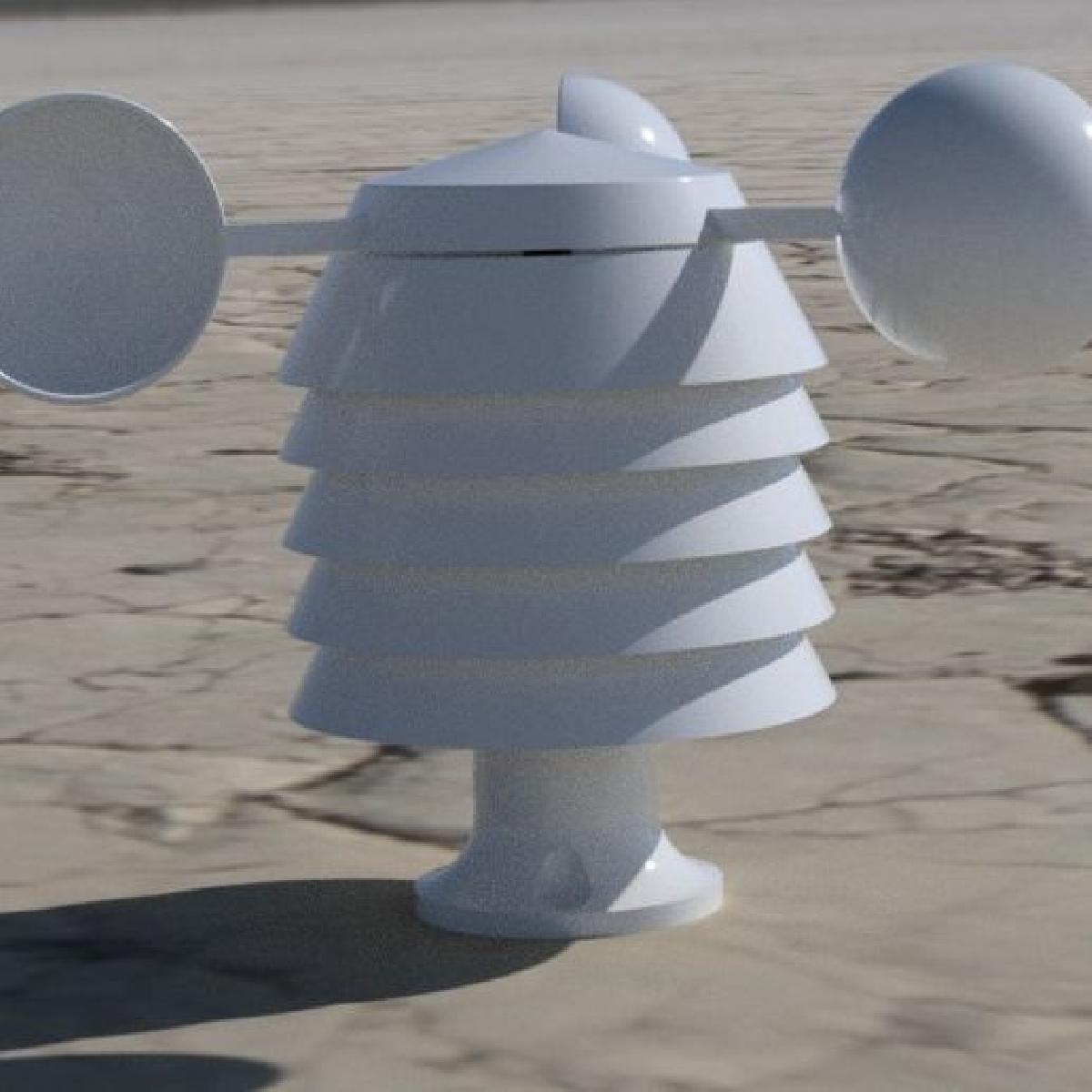 Anemometro de estacao meteorologica