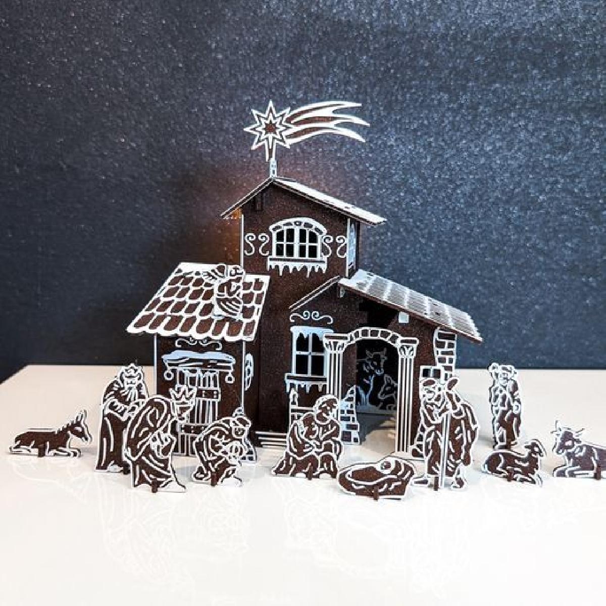 Cartao de Kit de Presepio   Belem