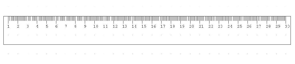 Regua de 30 cm   modelo de cortador a laser de design 2D
