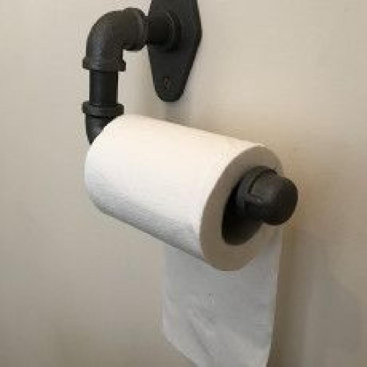 Suporte de papel higienico 3D Print (Imitar tubo industrial)