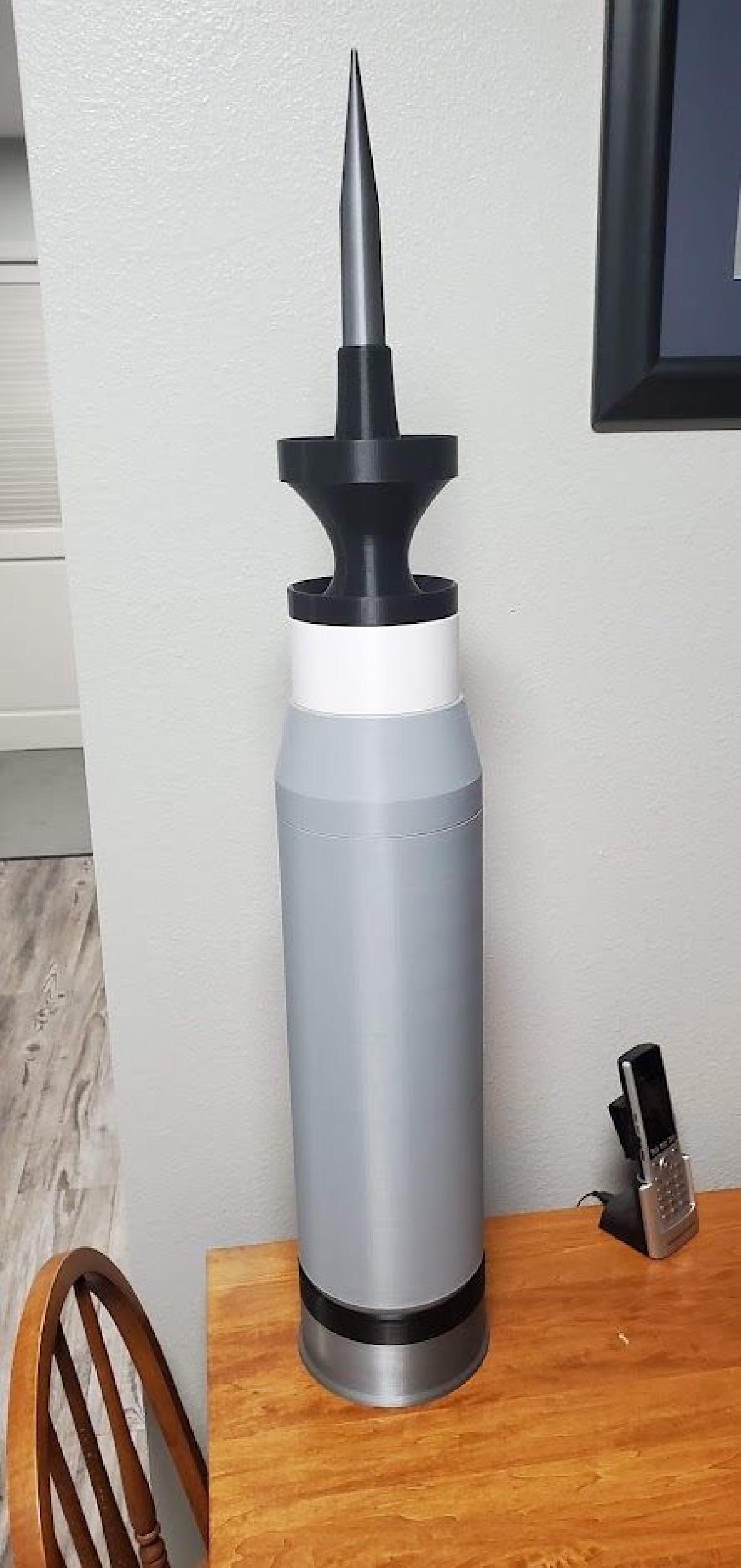 replica em tamanho real de 120mm APFSDS (redondo de Sabot do tanque)