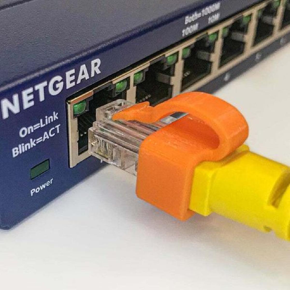Ethernet | Clipe RJ45 para proteger/reparar/corrigir guia quebrada