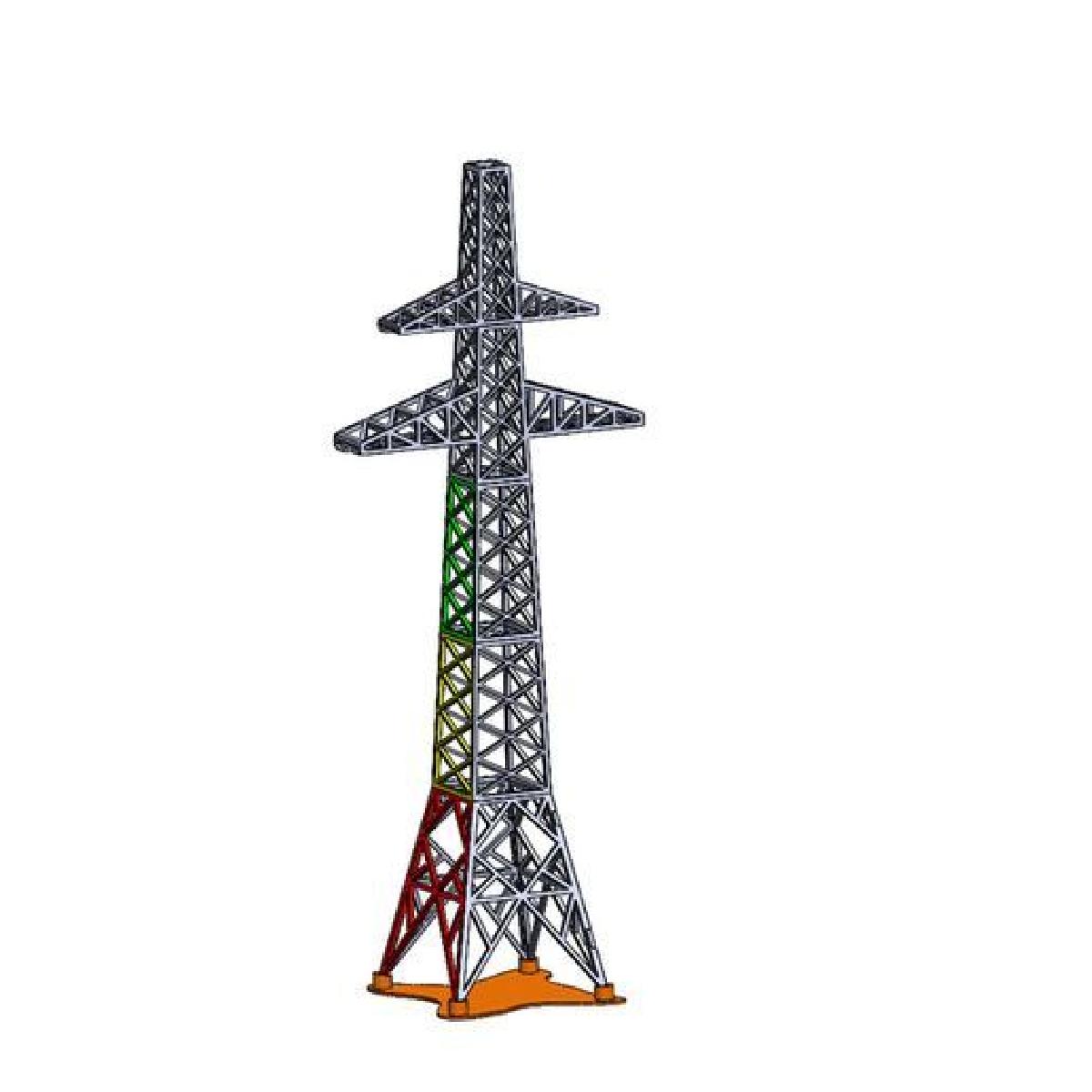 Torres de Transmissao / Pilares de Energia Escala 1/50