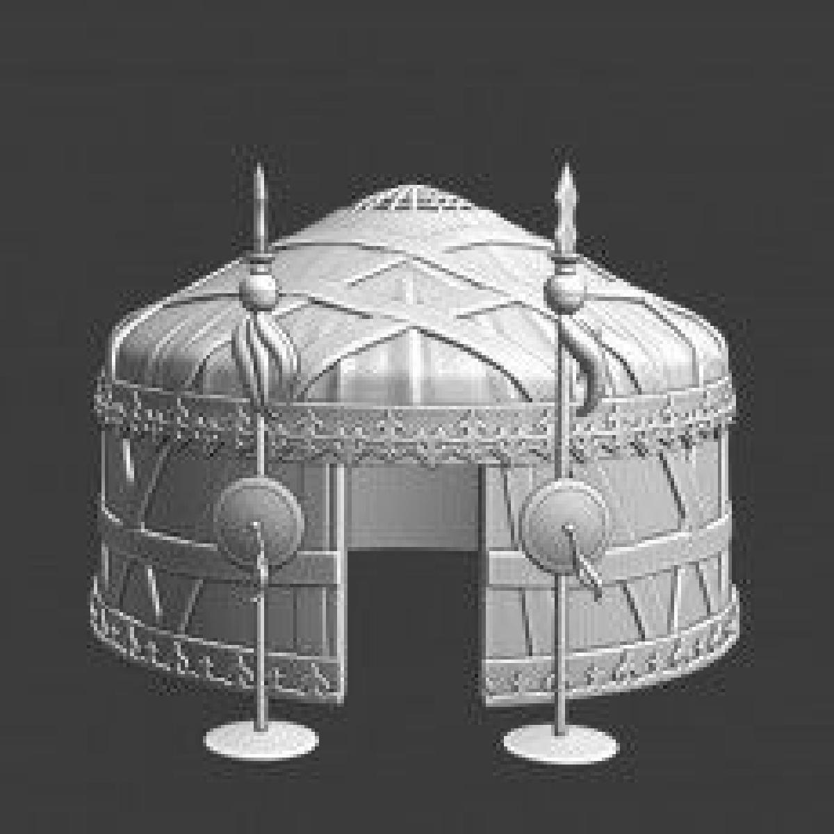 Modelo de tenda mongol   Yurt/Ger