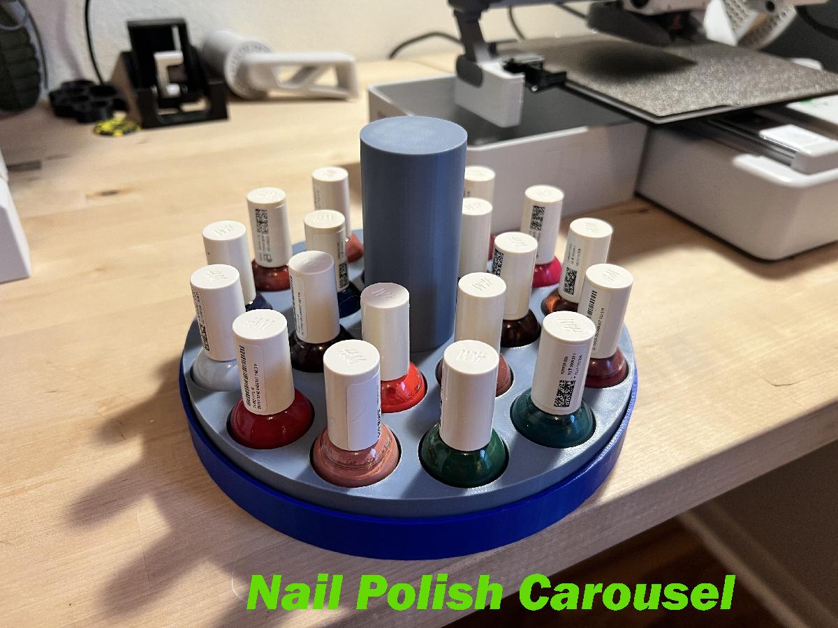 Carrossel de esmalte de unha