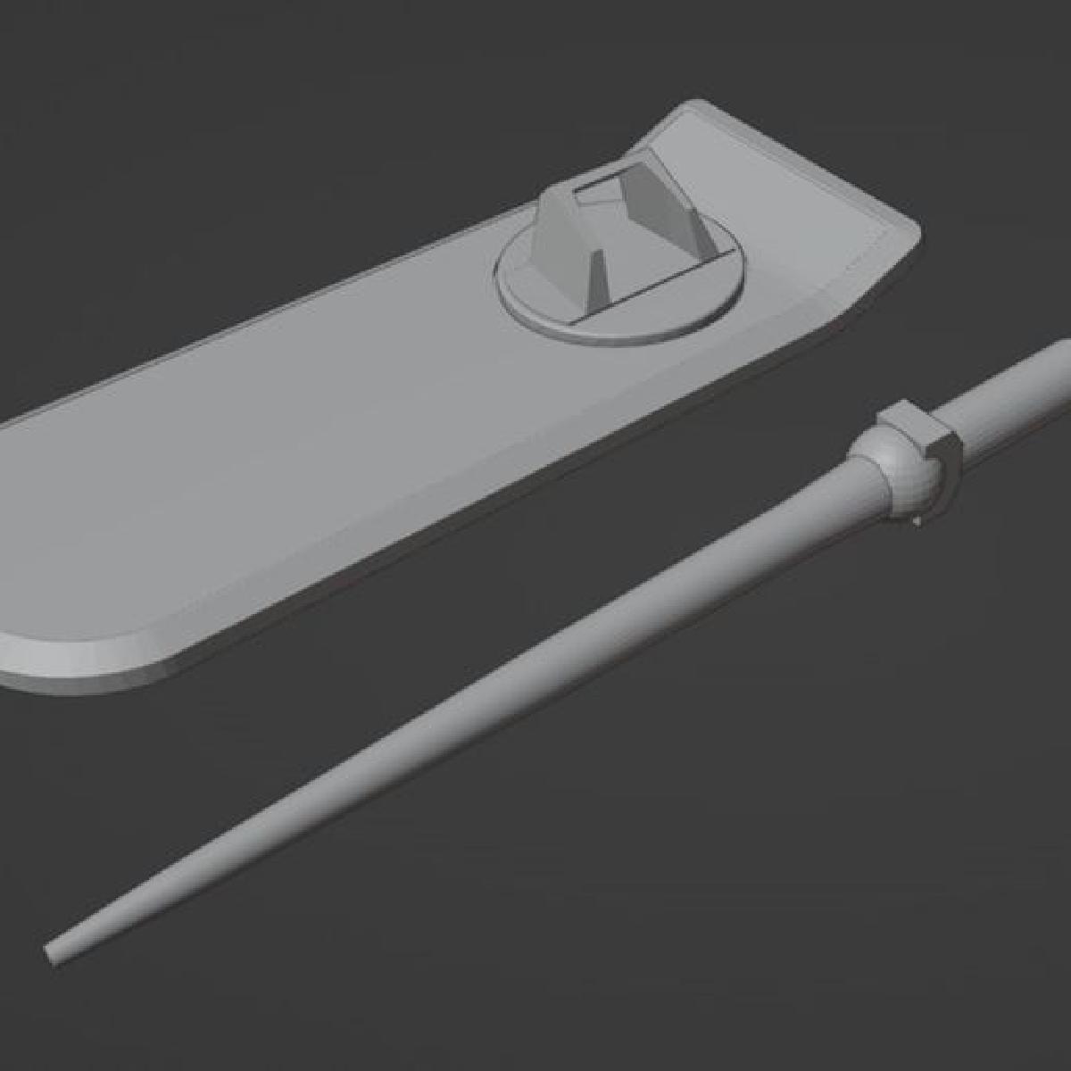 Prancha flutuante e espada a laser