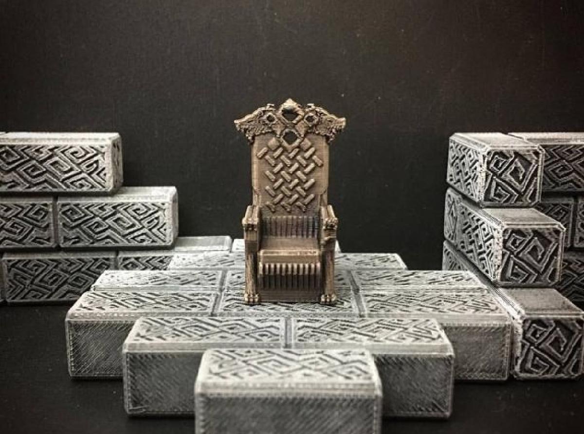 Delving Decor: Trono de Lobo (28mm/Escala Heroica)
