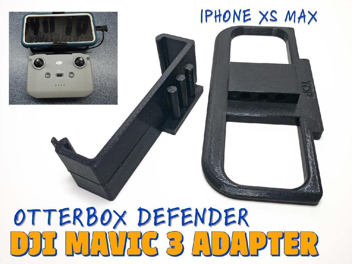 Adaptador de capa DJI Mavic 3 para Otterbox Defender Iphone XS Max