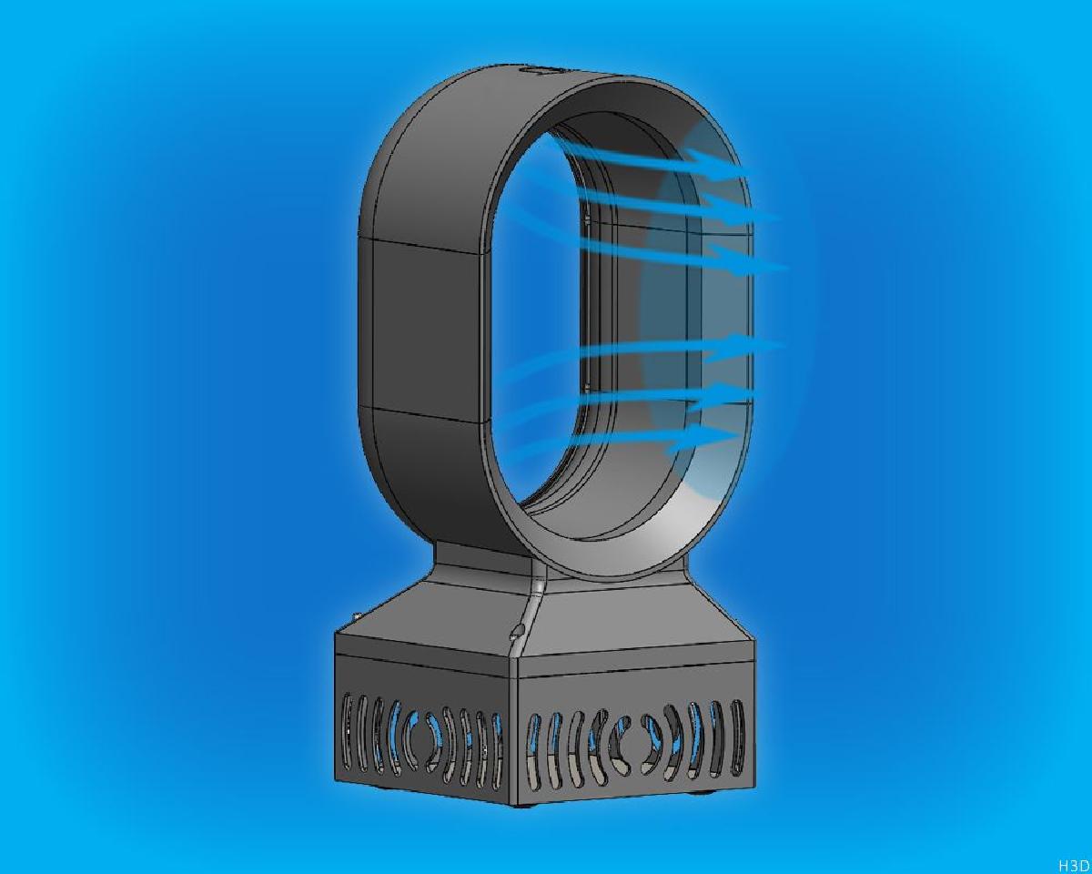 Ventilador sem pas de mesa
