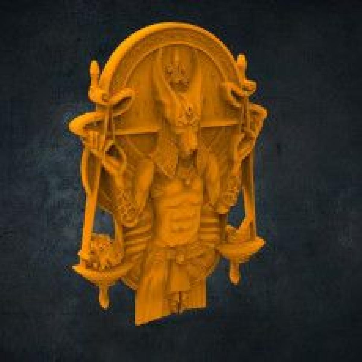 Arquivo de alivio Anubis para impressora 3D e roteador CNC