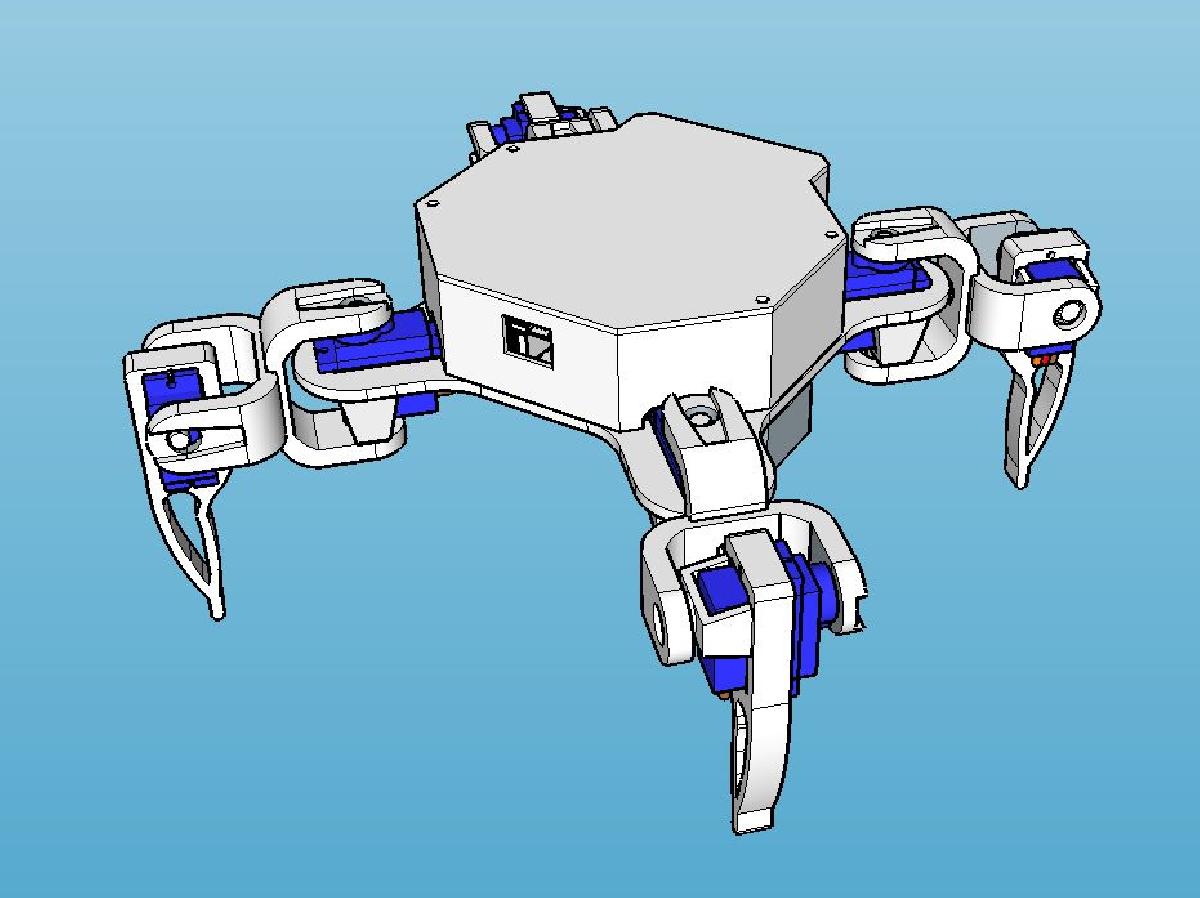 Modelo de Robo Quadrupede 1