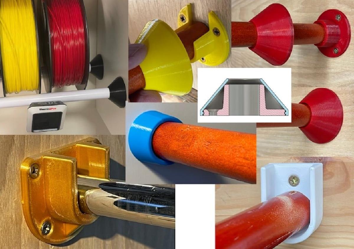 Soquete de extremidade de trilho (5 tipos, 10 tamanhos)