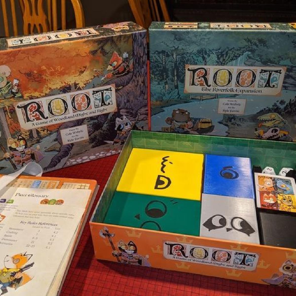Organizador de Caixa para o Jogo de Tabuleiro Root e Riverfolk Expansion