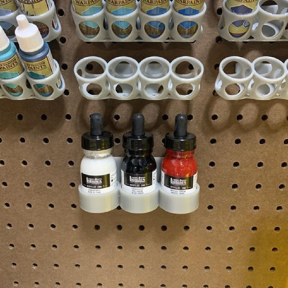 Suporte de Pote Liquitex Ink 3 para Pegboard