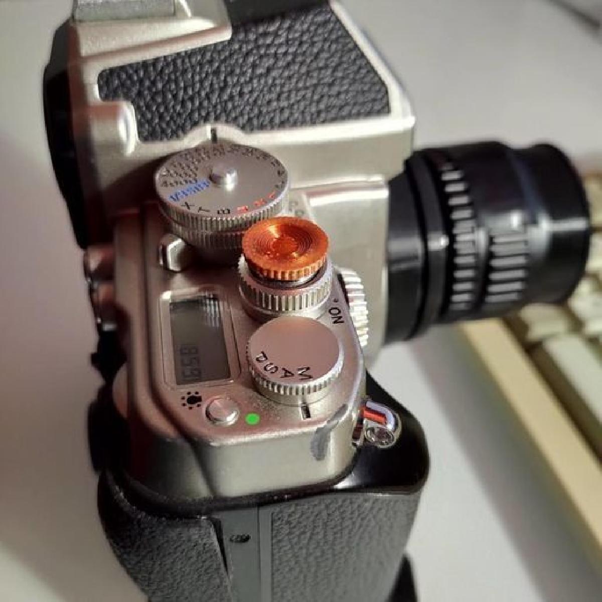 Botao de liberacao do obturador suave concavo (ajustado para Nikon DF)