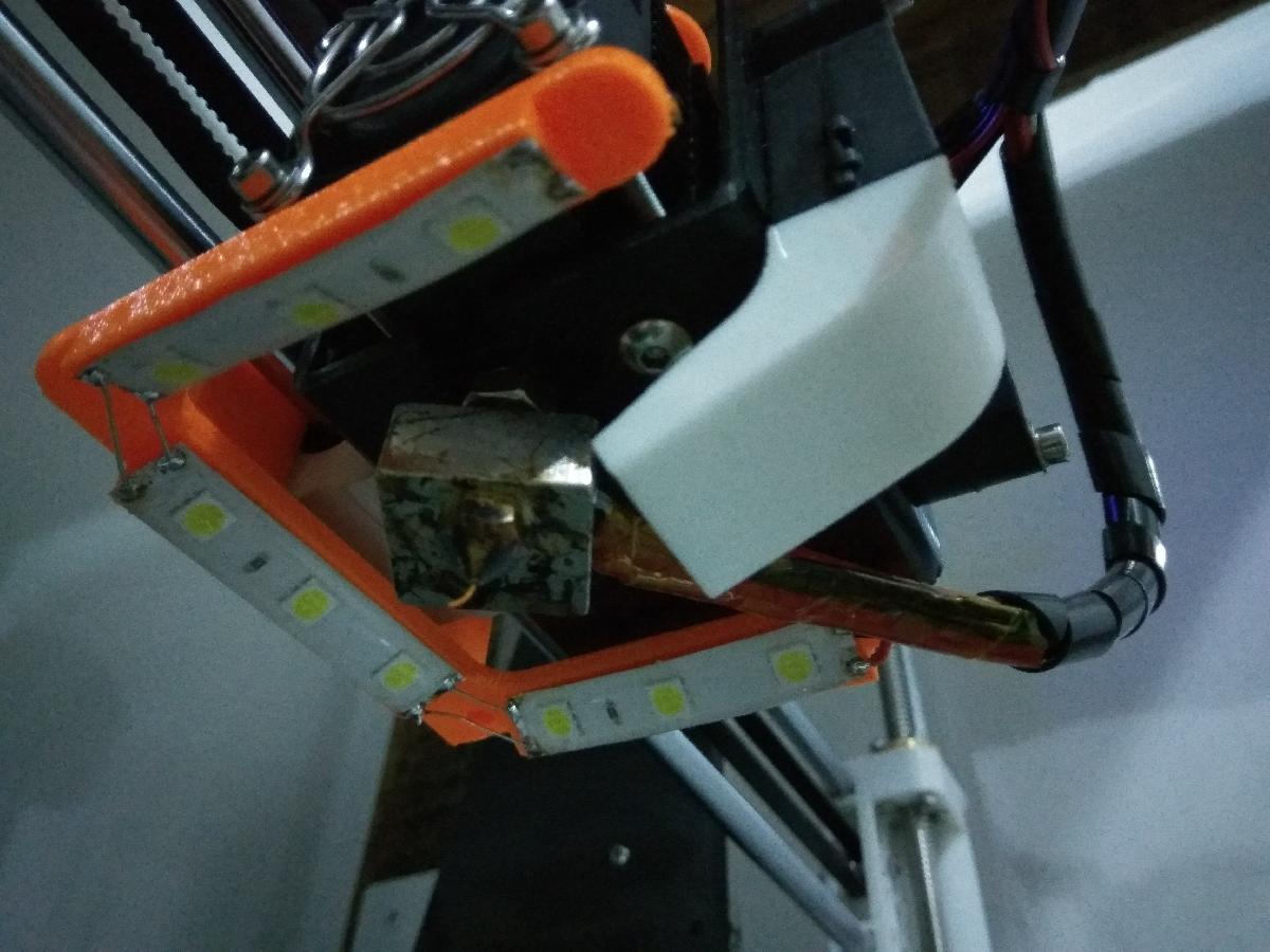 Faixa de LED inclinada