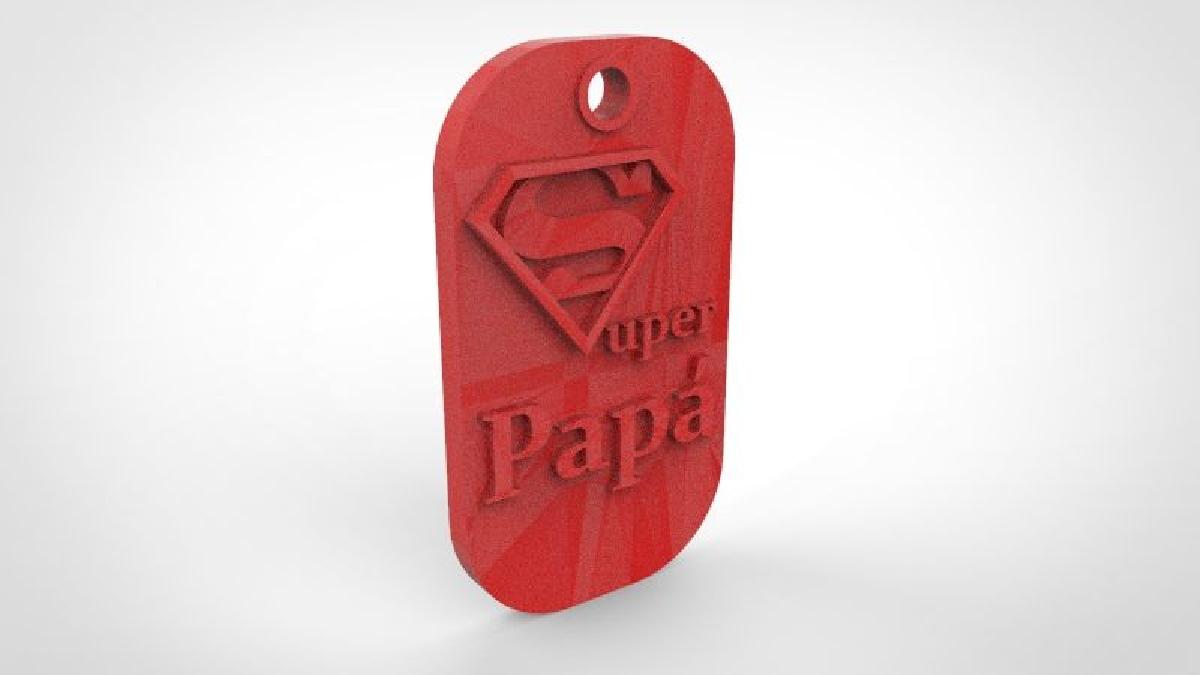 Chaveiro super papai