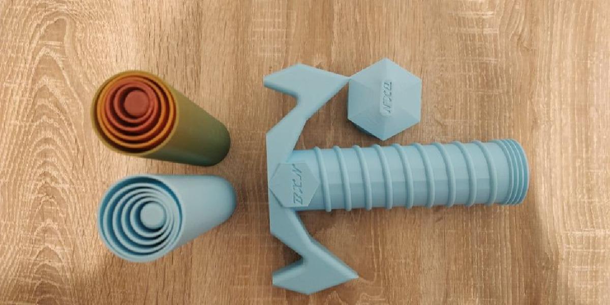 Espada dobravel Epee depliable Sem suporte / Print In place