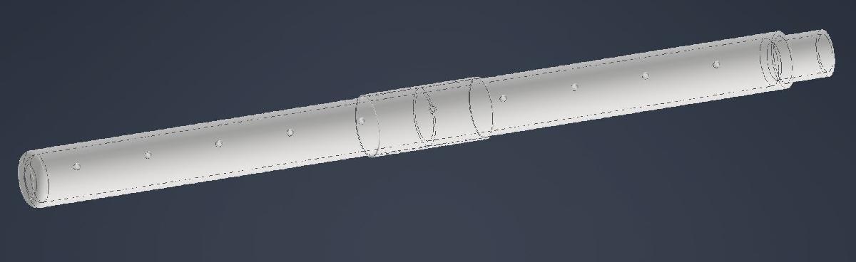 Tubo de saida para aquario