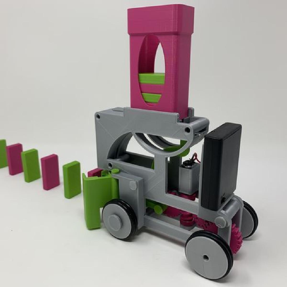 Maquina de Domino Rosa e Verde II