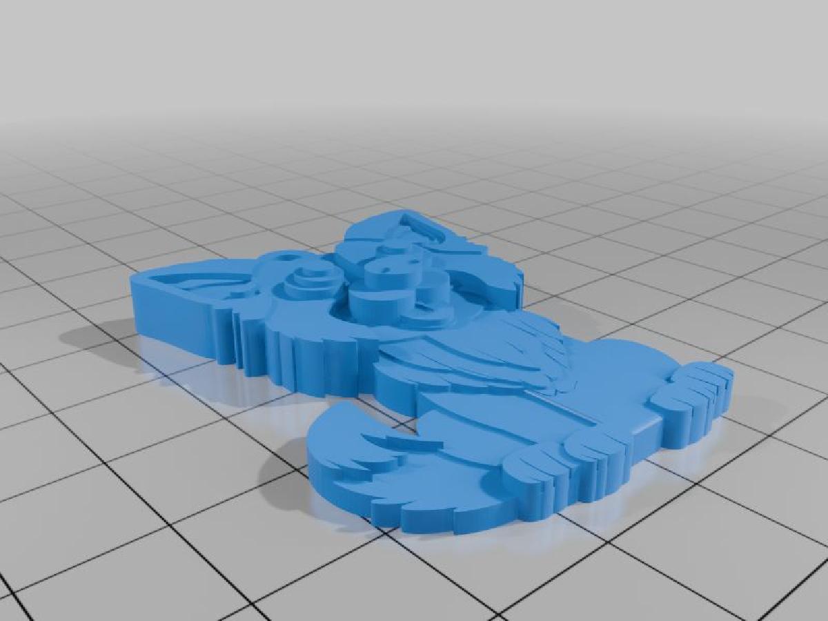 Chaveiro de Mascote de Cao Pequeno 2D de IA para 3D   multicolorido