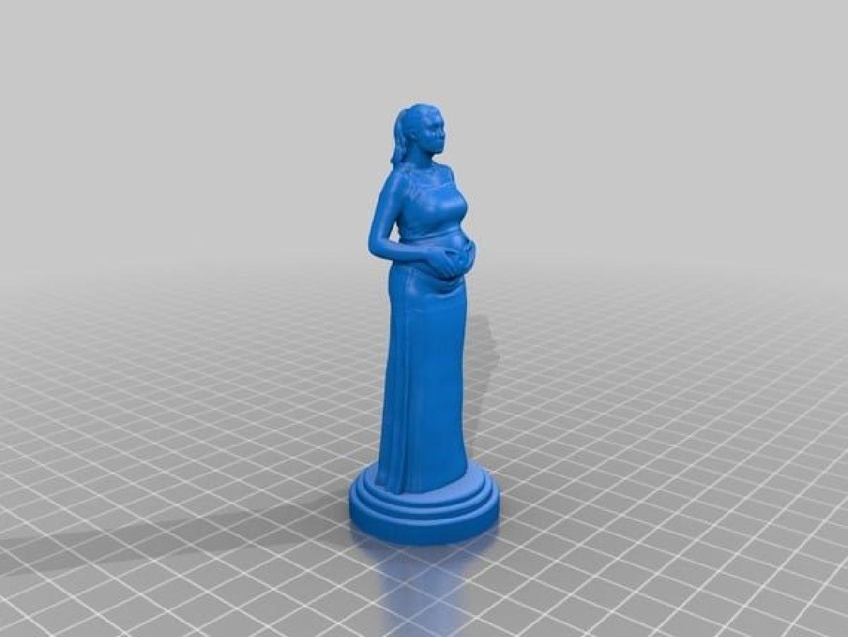 Mariel e Zoe, mulheres gravidas escaneadas com Kinect.