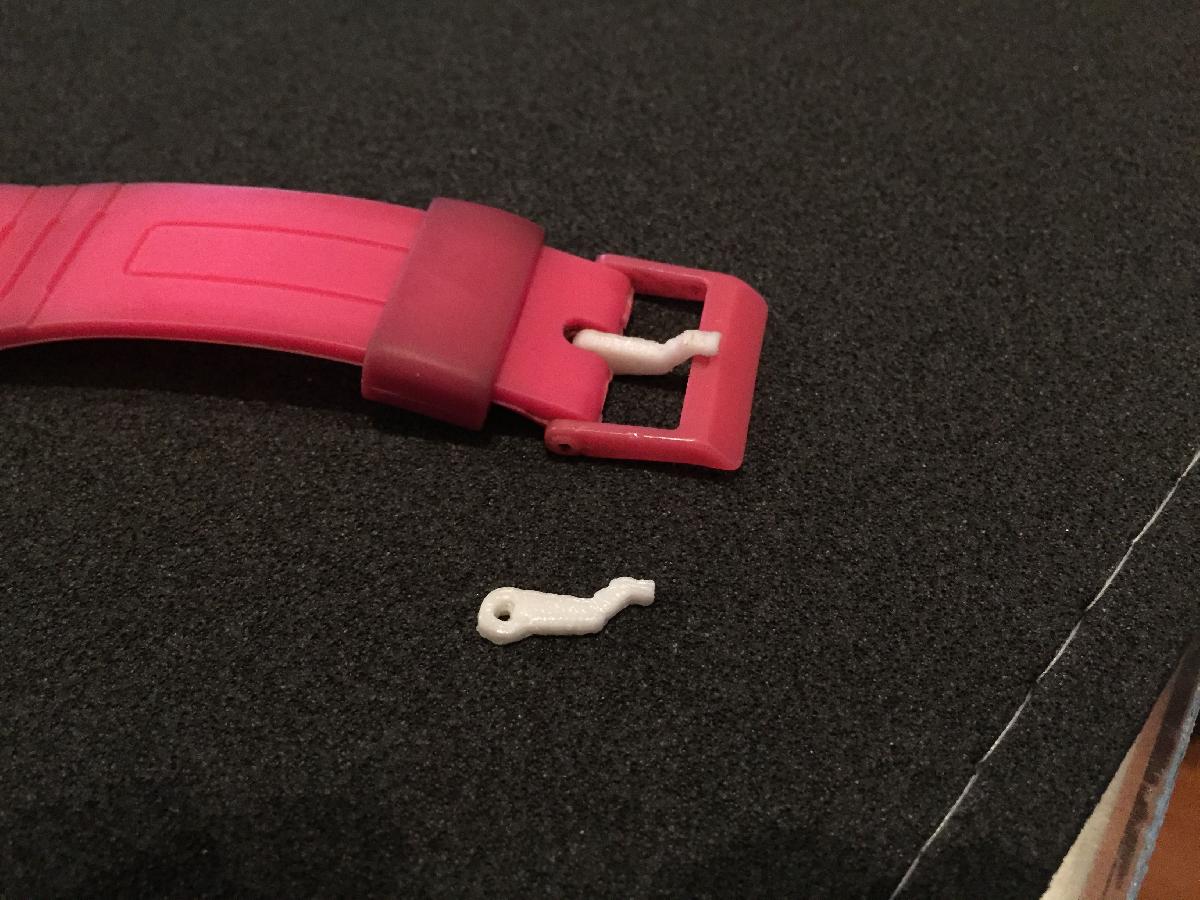 Fecho de pulseira de relogio tipo Casio.