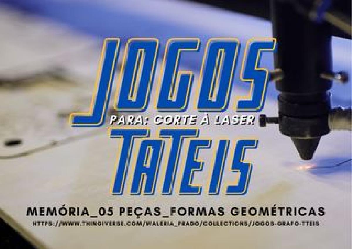 CORTE A LASER   JOGO DA MEMORIA GRAFO TATIL (5 PECAS   FORMAS)