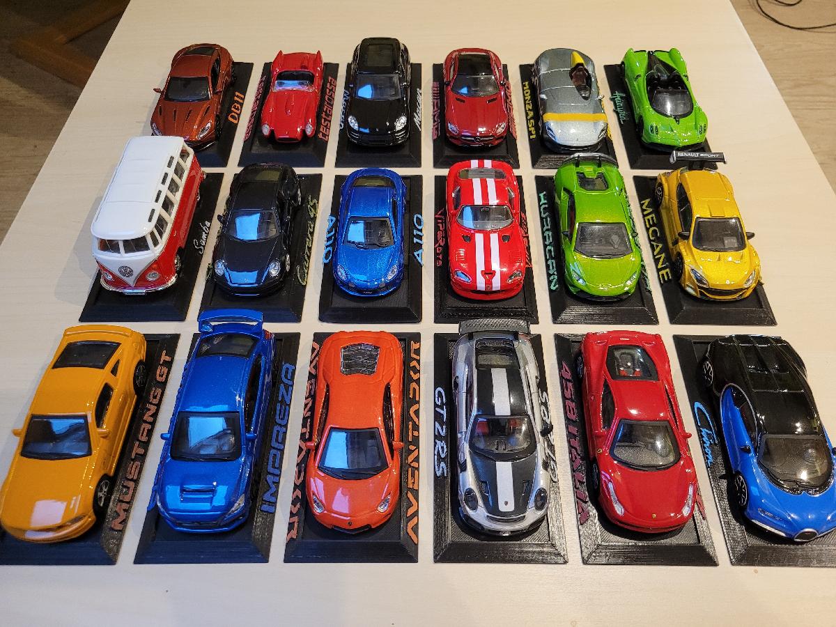 Suportes de Apresentacao para Carros de Colecao Pequenos