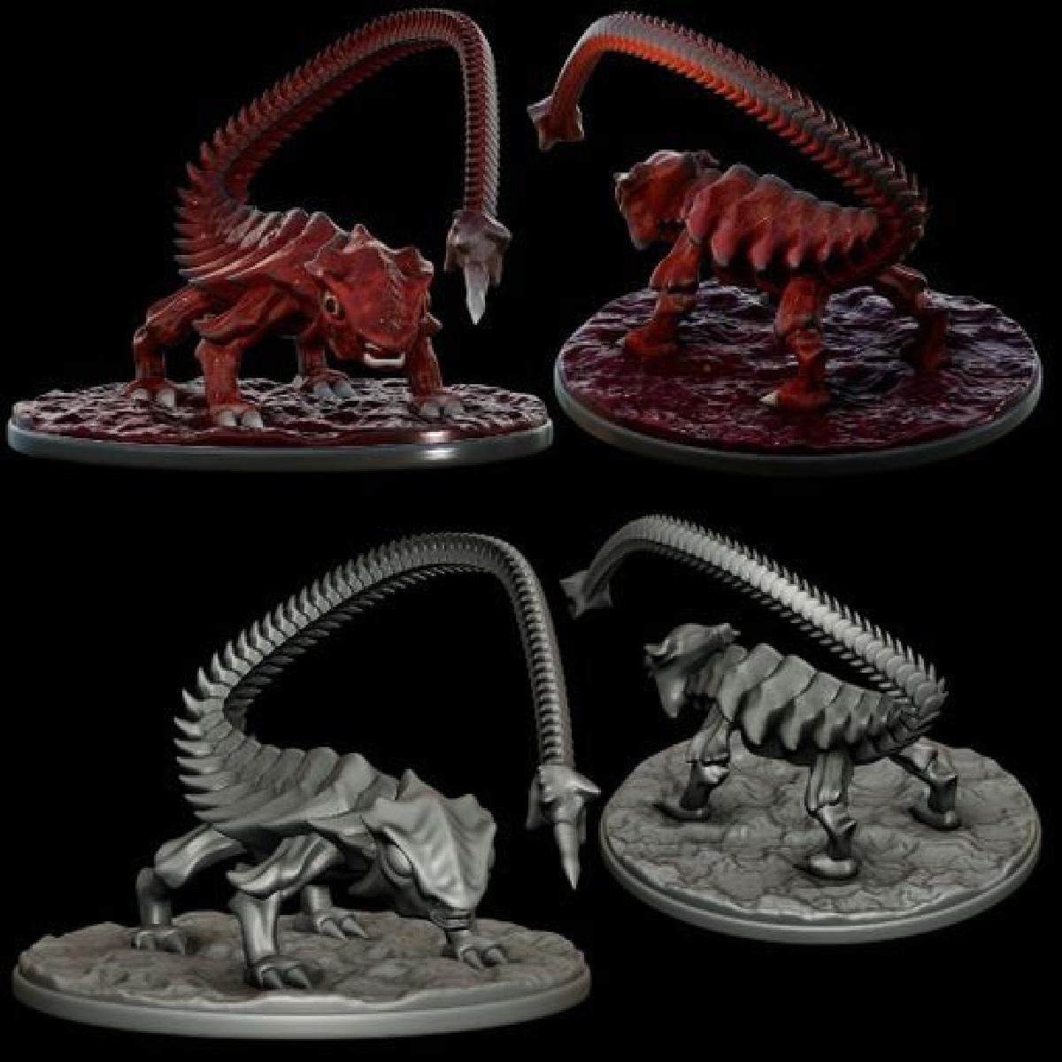 Estatua de monstro hell do Agascorpio fantasia agama / ESCORPIAO POSICAO 2