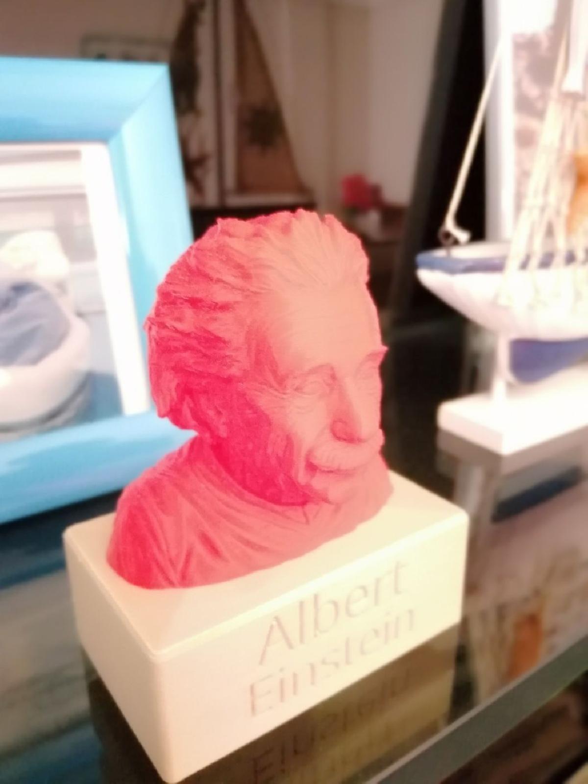 Base de busto de Albert Einstein