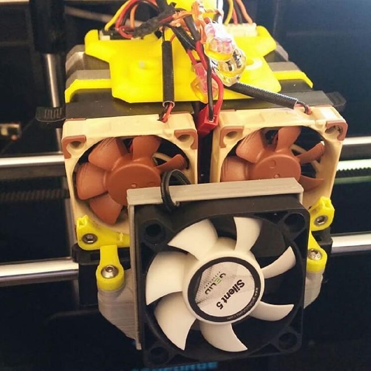 Duto de Ventilador Ativo de 50mm v3 para Replicator 1 / Duplicator 4 / FlashForge / CTC