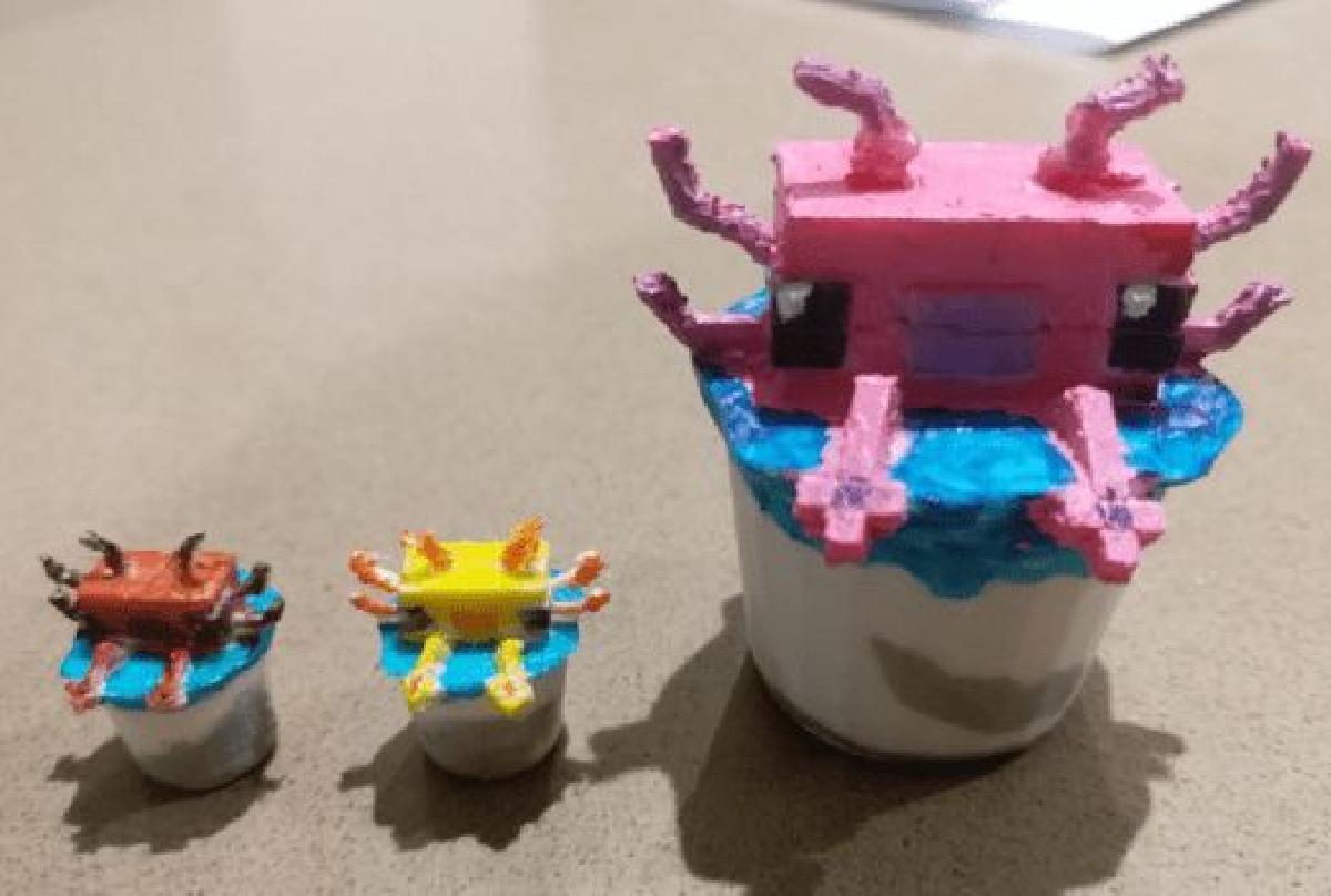 Minecraft Balde de Axolote