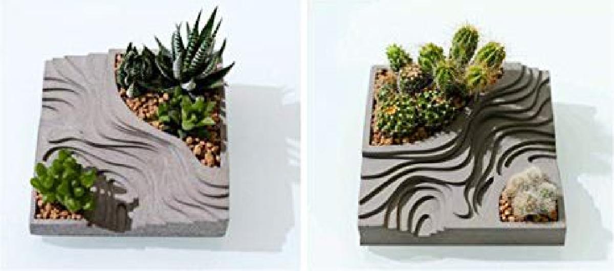 Macetero em terreno desnivelado