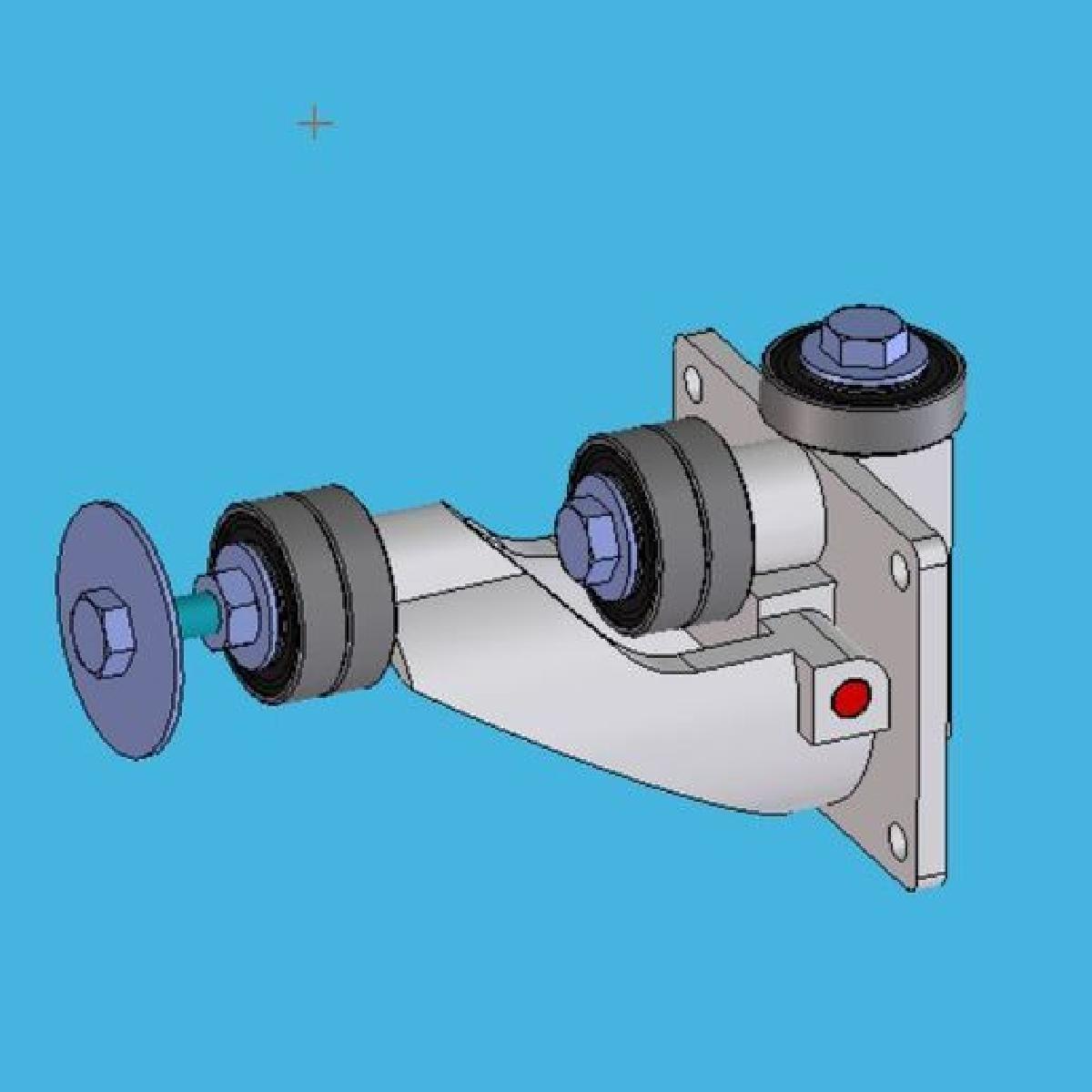 Suportes de bobinas Qidi X Max X Plus sempre montados.
