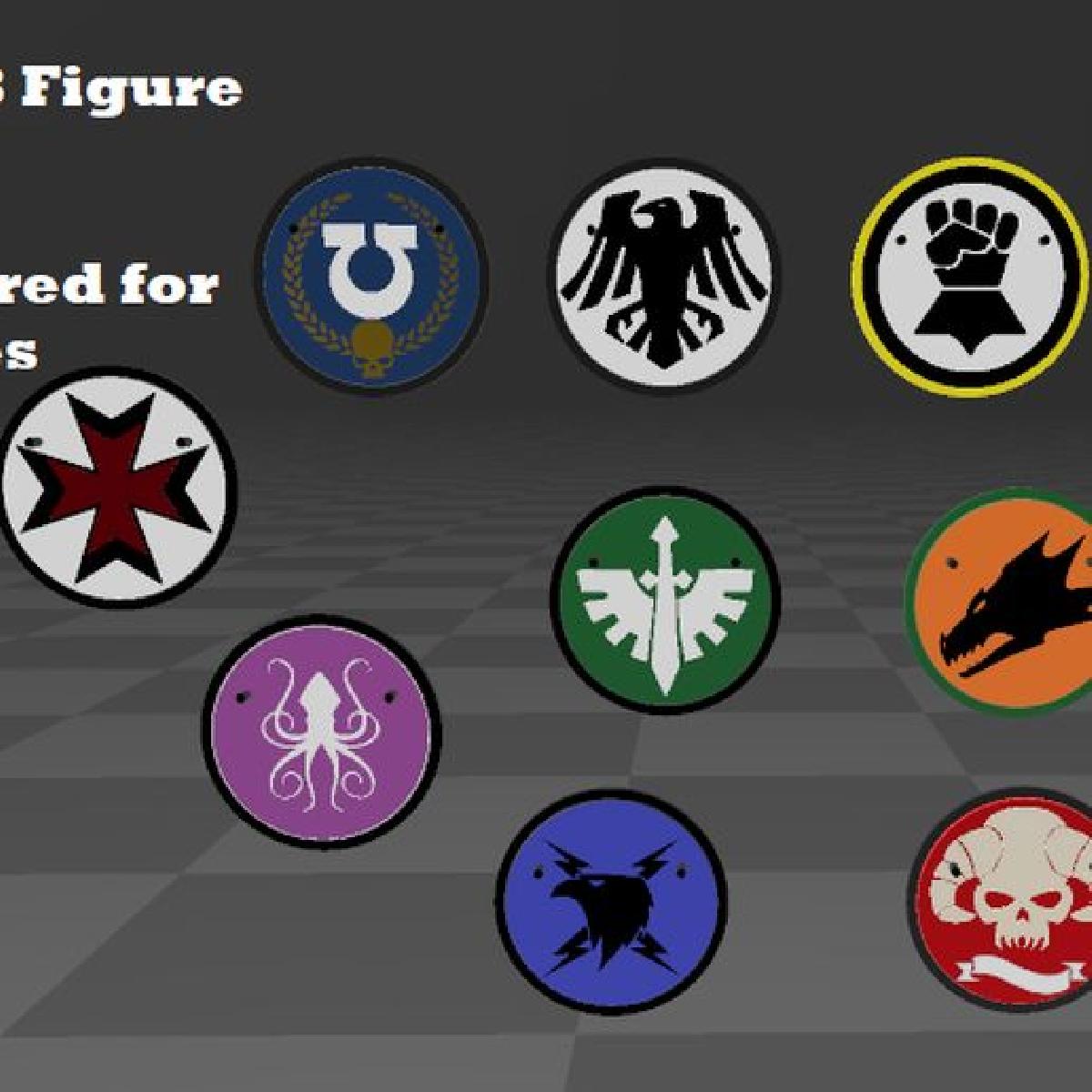 Suportes para figuras de Space Marine em escala 1/18 personalizados