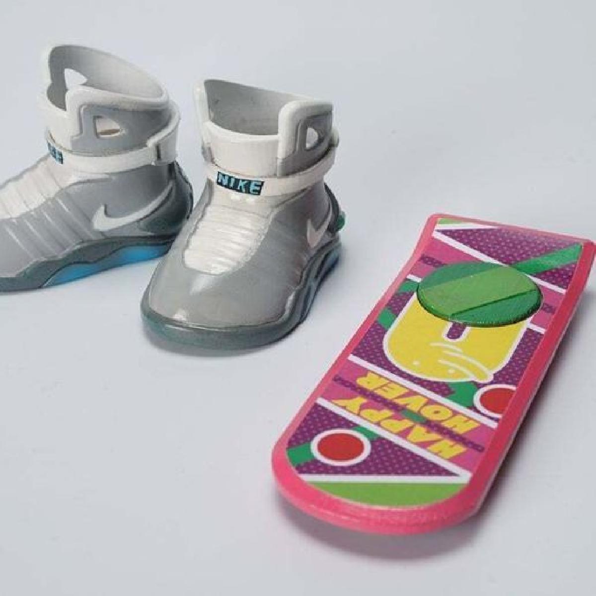 Tenis Nike Air MAG & HOVER BOARD de volta para o futuro feitos pela impressora 3D ATOM